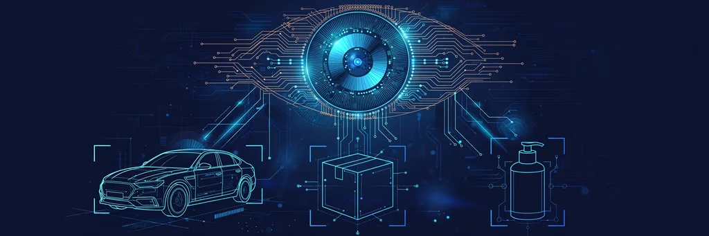 Computer vision development services scanning vehicles, packages and products with detection outlines